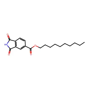 5-Isoindolinecarboxylic acid, 1,3-dioxo-, decyl ester structure