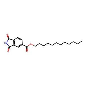 1H-Isoindole-5-carboxylic acid, 2,3-dihydro-1,3-dioxo-, dodecyl ester structure