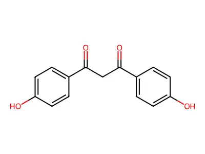 1,3-Bis(4-hydroxyphenyl)propane-1,3-dione structure