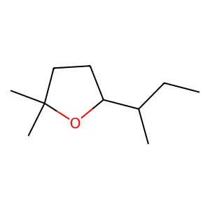 Furan, tetrahydro-2,2-dimethyl-5-(1-methylpropyl)- structure