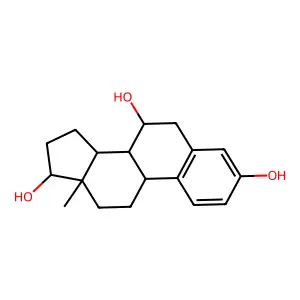 estra-1,3,5 -triene-3,7,17-triol structure