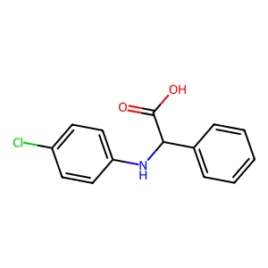 (4-Chloro-phenylamino)-phenyl-acetic acid structure