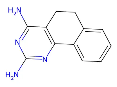5,6-Dihydro-benzo[h]quinazoline-2,4-diamine structure
