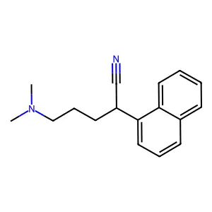 5-(Dimethylamino)-2-(naphthalen-1-yl)pentanenitrile structure
