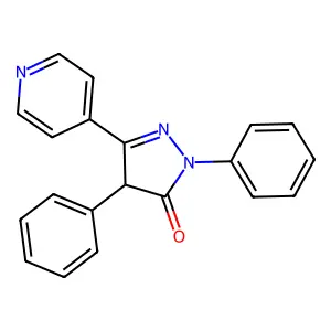 3h-Pyrazol-3-one,2,4-dihydro-2,4-diphenyl-5-(4-pyridinyl)- structure
