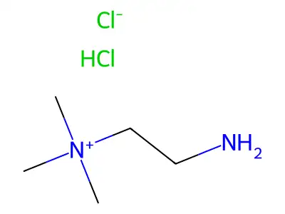 2-氨基乙基三甲基氯化铵 structure