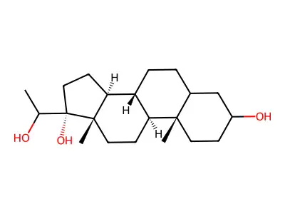 3,17,20-Trihydroxypregnane structure