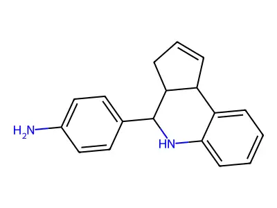 4-(3a,4,5,9b-tetrahydro-3H-cyclopenta[c]quinolin-4-yl)aniline structure