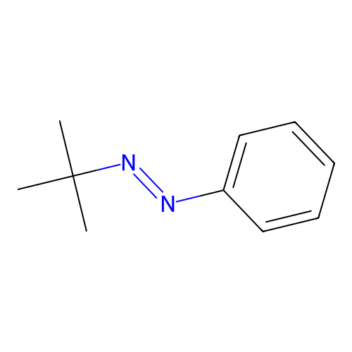Diazene, tert-butyl-phenyl structure
