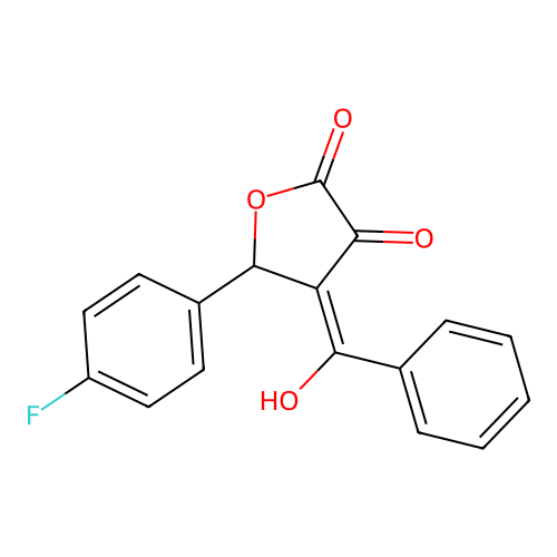 5-(4-Fluorophenyl)-4-[hydroxy(phenyl)methylidene]oxolane-2,3-dione structure