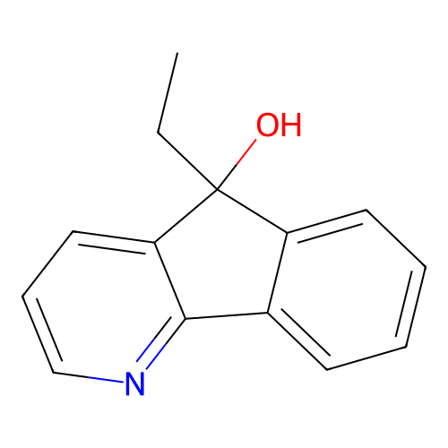 5-Ethyl-5H-indeno[1,2-b]pyridin-5-ol structure