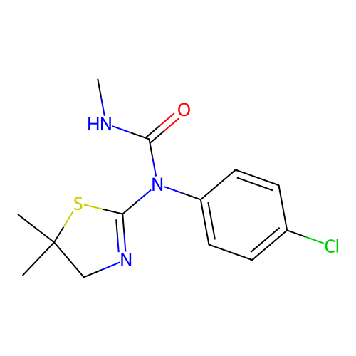 1-(4-Chlorophenyl)-1-(5,5-dimethyl-4,5-dihydro-1,3-thiazol-2-yl)-3-methylurea structure
