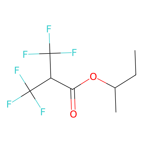 Butan-2-yl 3,3,3-trifluoro-2-(trifluoromethyl)propanoate structure