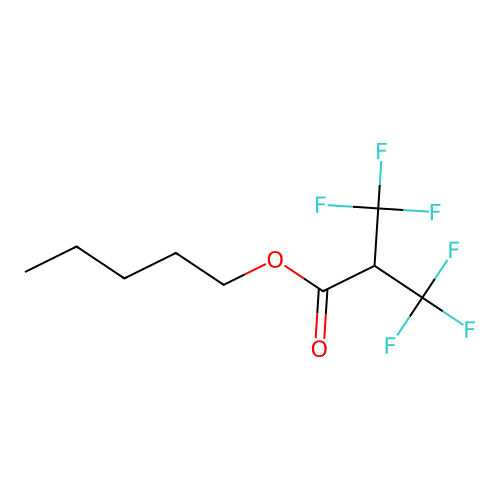 Pentyl 3,3,3-trifluoro-2-(trifluoromethyl)propanoate structure