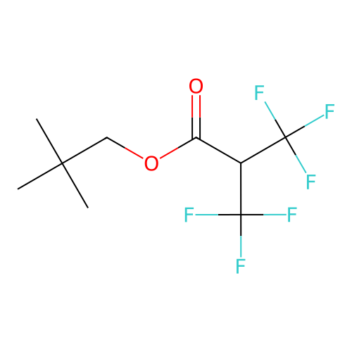 2,2-Dimethylpropyl 3,3,3-trifluoro-2-(trifluoromethyl)propanoate structure