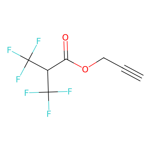 Prop-2-ynyl 3,3,3-trifluoro-2-(trifluoromethyl)propanoate structure