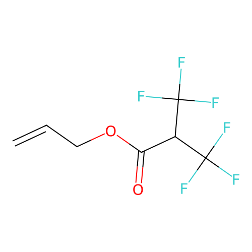 Prop-2-enyl 3,3,3-trifluoro-2-(trifluoromethyl)propanoate structure