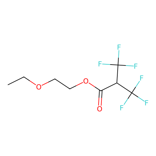 2-Ethoxyethyl 3,3,3-trifluoro-2-(trifluoromethyl)propanoate structure