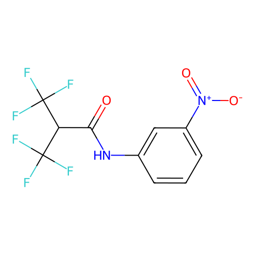 3,3,3-Trifluoro-N-(3-nitrophenyl)-2-(trifluoromethyl)propanamide structure