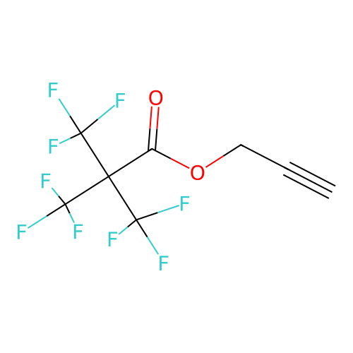 Prop-2-ynyl 3,3,3-trifluoro-2,2-bis(trifluoromethyl)propanoate structure