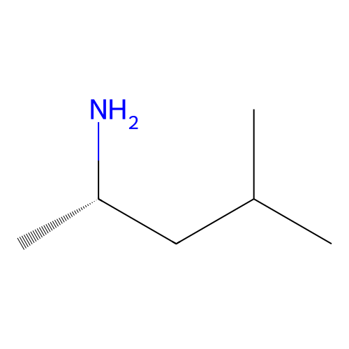 (2S)-4-methylpentan-2-amine structure