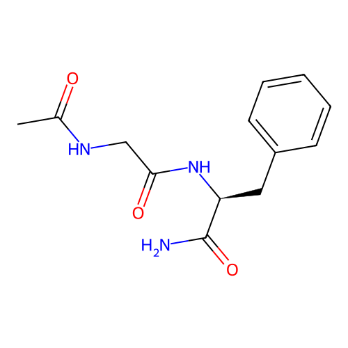 L-Phenylalaninamide, N-acetylglycyl- structure