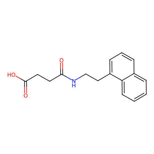 N-[2-(1-naphthyl)ethyl]succinamic acid structure