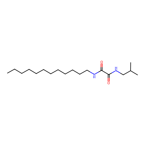 N-dodecyl-N'-(2-methylpropyl)ethanediamide structure