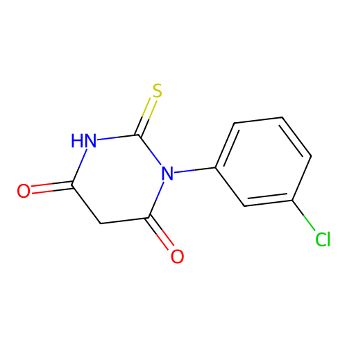 1-(3-Chlorophenyl)-2-sulfanylidene-1,3-diazinane-4,6-dione structure