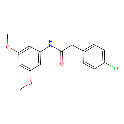 2-(4-chlorophenyl)-N-(3,5-dimethoxyphenyl)acetamide structure