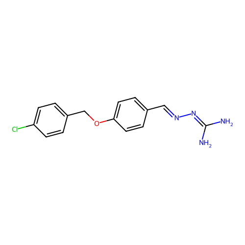 N''-{4-[(4-chlorobenzyl)oxy]benzylidene}carbonohydrazonic diamide structure