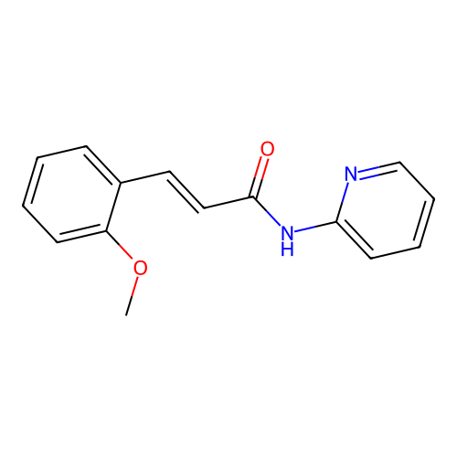 (2E)-3-(2-Methoxyphenyl)-N-(pyridin-2-YL)prop-2-enamide structure