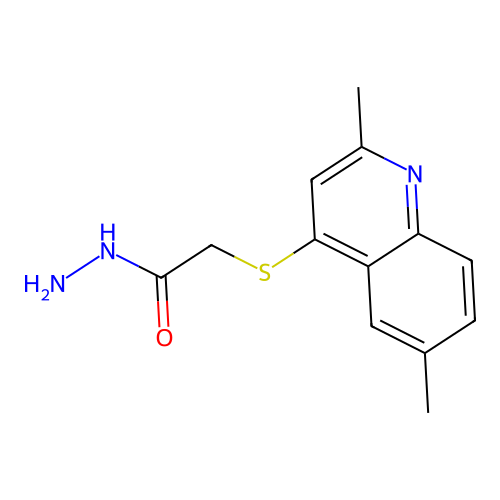 2-[(2,6-Dimethylquinolin-4-yl)sulfanyl]acetohydrazide structure