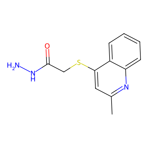 2-[(2-Methylquinolin-4-yl)sulfanyl]acetohydrazide structure