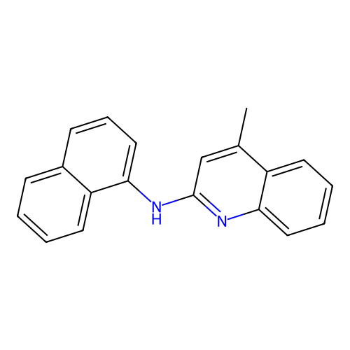 4-methyl-N-naphthalen-1-ylquinolin-2-amine structure