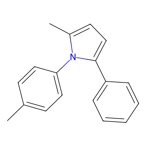 2-methyl-1-(4-methylphenyl)-5-phenyl-1H-pyrrole structure