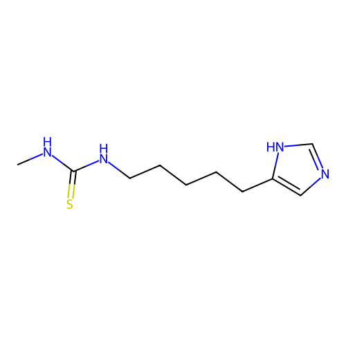 1-[5-(1H-imidazol-5-yl)pentyl]-3-methylthiourea structure