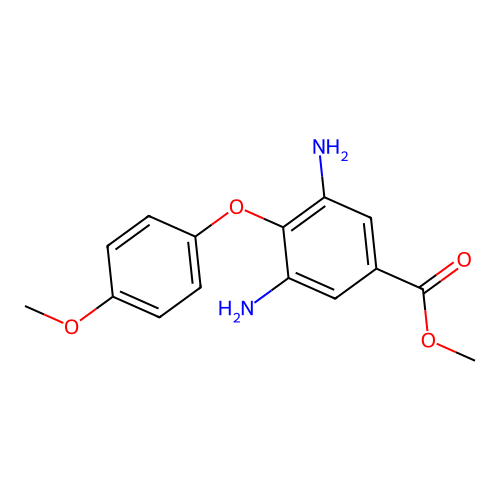 Methyl 3,5-diamino-4-(4-methoxyphenoxy)benzoate structure