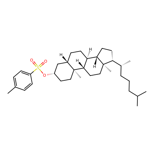3Beta-tosyloxy-5alpha-cholestane structure