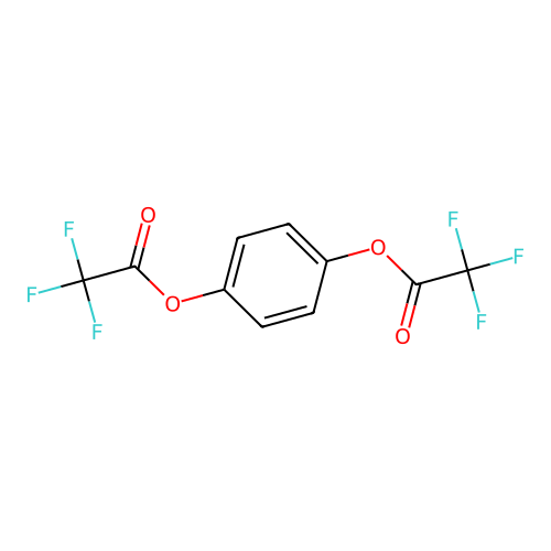 4-Hydroxyphenol bis(trifluoroacetate) structure