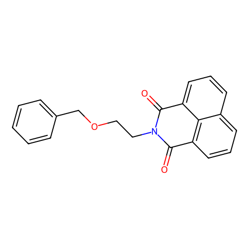 2-[2-(benzyloxy)ethyl]-1H-benzo[de]isoquinoline-1,3(2H)-dione structure