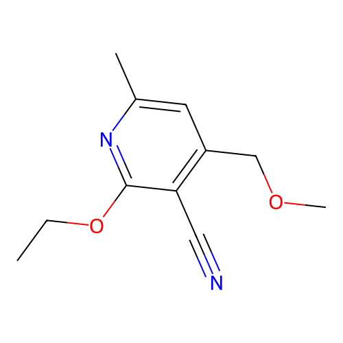 2-Ethoxy-4-(methoxymethyl)-6-methylpyridine-3-carbonitrile structure