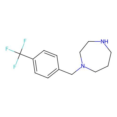1-{[4-(Trifluoromethyl)phenyl]methyl}-1,4-diazepane structure