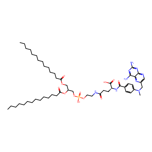 Methotrexate-gamma-1,2-dimyristoylphosphatidylethanolamine structure