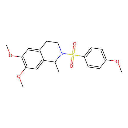 6,7-dimethoxy-2-((4-methoxyphenyl)sulfonyl)-1-methyl-1,2,3,4-tetrahydroisoquinoline structure