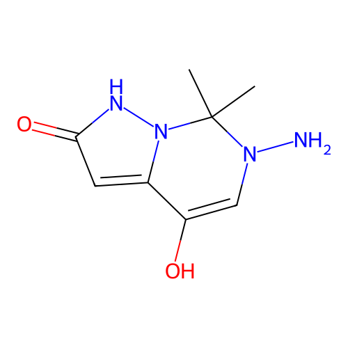 6-Amino-7,7-dimethyl-6,7-dihydropyrazolo[1,5-c]pyrimidine-2,4-diol structure