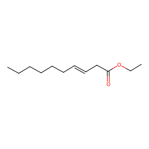 Ethyl 3-decenoate structure
