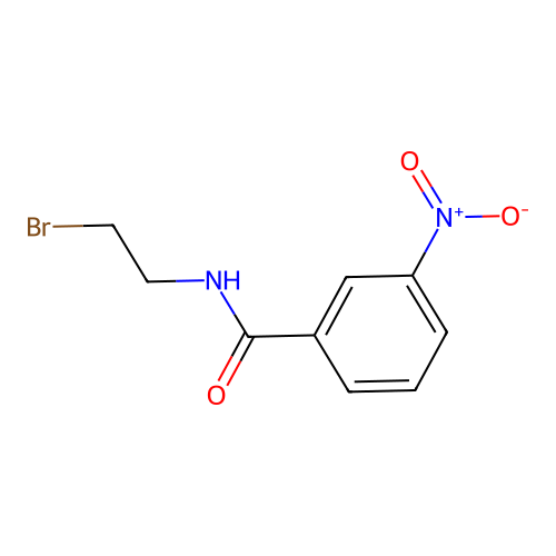N-(2-bromoethyl)-3-nitrobenzamide structure