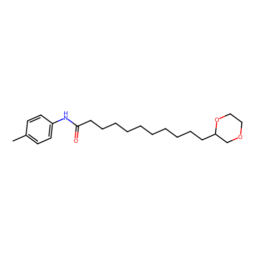 11-(1,4-dioxan-2-yl)-N-(4-methylphenyl)undecanamide structure