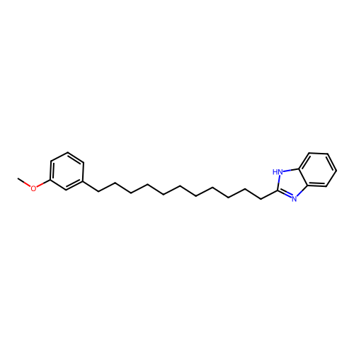 2-[11-(3-methoxyphenyl)undecyl]-1H-benzimidazole structure